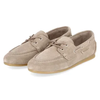 Tamaris Bootsschuhe - Gr. 36 - Braun - Rauleder