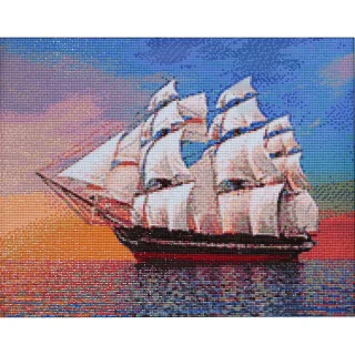 Diamond Painting "Segelschiff", 48 x 38 cm