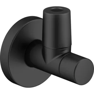 Duravit Design Eckventil UV1690000646 mit Rosette, schwarz matt