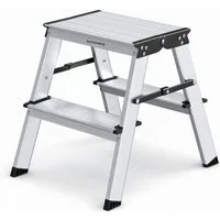 SONGMICS Trittleiter 2/3/4 Stufen Aluminium Klapptritt, bis 150 kg, Stehleiter, Haushaltleiter