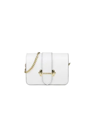 Giulia Monti Schultertasche/Taschenbauch Weiß