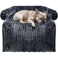 Bluzelle Tierbett Hundebett Sofa Schutz Auflage für kleine und mittelgrosse Hunde, Plüsch / Bezug Abnehmbar & Waschbar, Wasserdichte Hundematte Couch Möbel Cover Schutzdecke Hundedecke