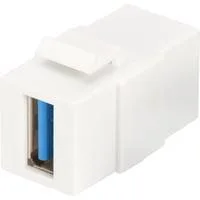 USB 3.2 Gen 1 Keystone-Modul USB-A > USB-A Buchse schwarz