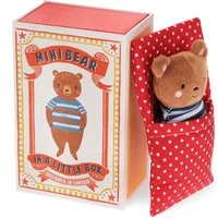 Rex London Kuscheltier Plüschfigur Mini-Bär in einer kleinen Box (Stofftier, 1-St., in Geschenkbox), ca. 14 x 9,2 x 6 cm