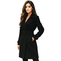 Worldclassca Lederimitatmantel Worldclassca Wildlederoptik Mantel Trenchcoat mit Gürtel Fashion Neue Kollektion - Stilvolle und gemütliche Mode für Damen
