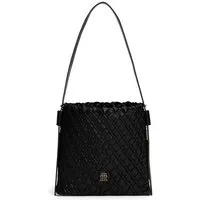 Tommy Hilfiger Schultertasche TH BRAIDED SHOULDER BAG, Damen Tragetasche, Umhängetasche, Abendtasche mit TH-Logo