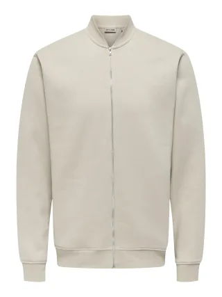ONLY&SONS - ONSCERES REG ZIP BOMBER JCK NOOS Silver Lining - Gr. - L