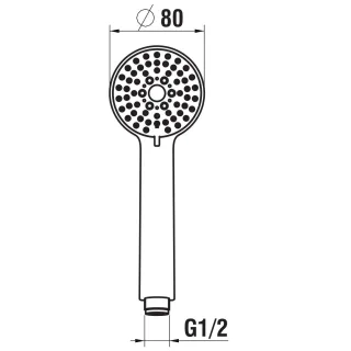 LAUFEN Handbrause Stella 80 3F, PVD Roségold 3 regulierbare Strahlarten: - Rainspray - Mixedspray – H3619850823311