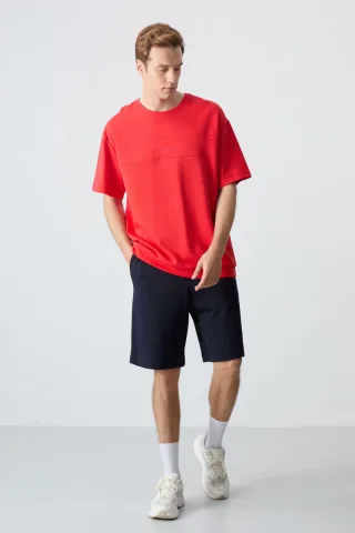 Herren Oversized T-Shirt und Shorts Set aus Baumwollmischung