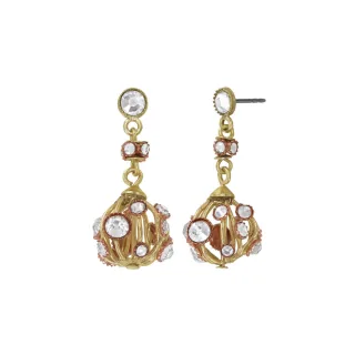 konplott - Ohrringe - Ethnic Glamour II weiß/gold