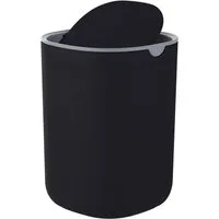 relaxdays Tischrestebehälter Mini Tischmülleimer 1,5 Liter, schwarz