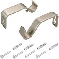 Liedeco Träger, Gardinenstangen, (Set, 2-St), für Gardinenstangen Ø 16 mm