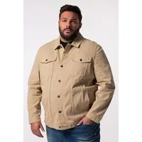 Men Plus Funktionsjacke Jeansjacke Colordenim Brusttaschen