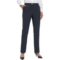 GOLDNER Stoffhose Bügelfaltenhose mit Teildehnbund Stoffhose mit Taschen, Gürtelschlaufen und Knöchellänge