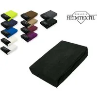 EXKLUSIV HEIMTEXTIL Spannbettlaken Frottee Spannbettlaken Premium Marke, Frottee, Gummizug: rundum, (1 Stück), mit Rundumgummizug