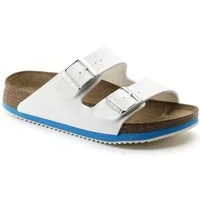 Birkenstock Sandale Arizona Super Grip, Birko-Flor, weiß Pantolette Rutschfeste Sohle & flexible Riemen – perfekt für täglichen Komfort