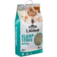 Dehner Katzenstreu Lieblinge Klumpstreu Klassik, 100% Naturton, 20 l, sehr saugstarkes und ultra ergiebiges Katzenstreu