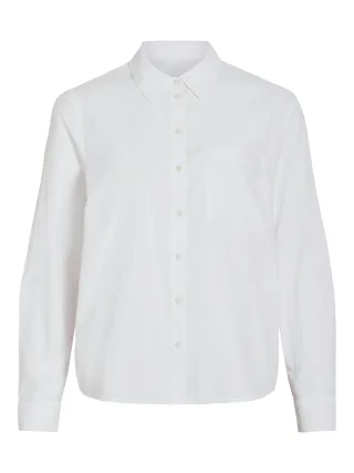 VILA - VIDARMA L/S REGULAR SHIRT - NOOS Bright White - Gr. - 42