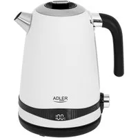 Adler Wasserkocher Adler AD 1295w Wasserkocher weiß 1,7 L mit Temperatureinstellung