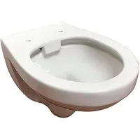 ADOB Tiefspül-WC, wandhängend, spülrandlos, inkl. Schallschutzmatte