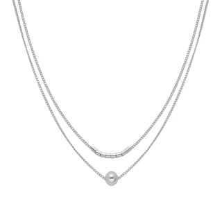 Luxenter rhodinierte Halskette - Nothie