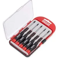 Kreator Schraubendreher Set Chrome-Vanadium-Stahl Auswahl Schlitz Kreuz Torx, (5 St)