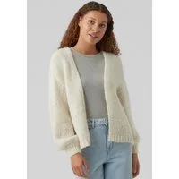 Vero Moda Strickjacke VMMAYBE LS OPEN CARDIGAN GA REP Kunstfaser, oversize