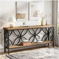 Tribesigns Konsolentisch Schmaler Konsolentisch, 160 cm langer Sofatisch hinter Couch