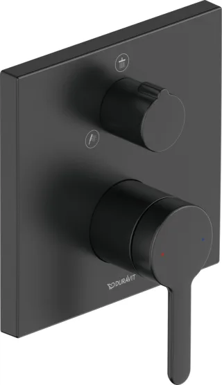 Duravit C.1 Einhebel-Brausemischer Unterputz Schwarz Matt 150x77x150 mm - C14210011046 C14210011046