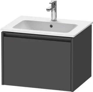 Duravit Ketho.2 Waschtischunterbau wandhängend Graphit Matt 610x480x440 mm - K25062049490000 K25062049490000