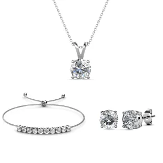 Crystal Mia Sets - Silber und Kristall