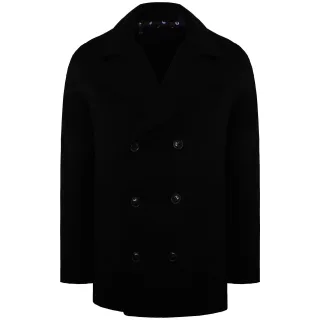 Ben Sherman Schlichter Herren Schwarz Mantel