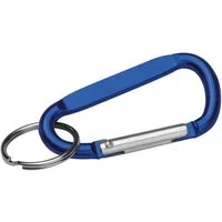 Macma Schlüsselanhänger Schlüsselanhänger mit Karabinerhaken / Farbe: blau