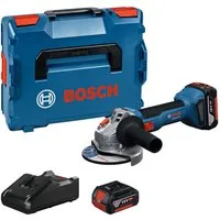 Bosch Professional Akku-Winkelschleifer »GWS 18V-8«, Inkl. 2x Akku GBA 18V 5,0Ah, in L-BOXX 136