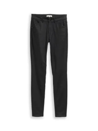 Tom Tailor - Coated TTLUCIE SKINNY Jeans coated black denim - Gr. - 30