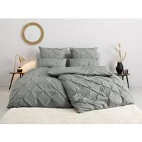 OTTO home Bettwäsche Elliant in Gr. 135x200 oder 155x220 cm, Renforcé, 2 teilig, Bettwäsche aus Baumwolle, elegante Bettwäsche mit Hochtief-Struktur