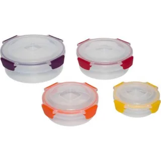 Joseph Joseph Nest Lock 4-tlg. Frischhaltedosen-Set Rund Mehrfa