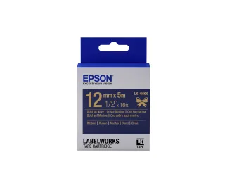 Epson LabelWorks LK-4HKK | c53s654002 | Seidig - gold auf marineblau