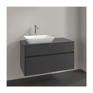 Villeroy und Boch Collaro Waschtischunterschrank C11000AF 100x54,8x50cm, Waschtisch links, soft green