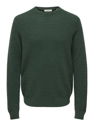 ONLY&SONS - ONSLOUI LS STRUCTURE CREW REG NOOS Pine Grove - Gr. - XL