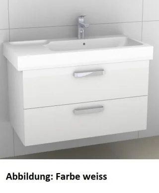 Artiqua 413 Waschtischunterschrank für iCon 124195 Oxid Hellgrau quer, 413-WU2L-K09-7183-721 413-WU2L-K09-7183-721
