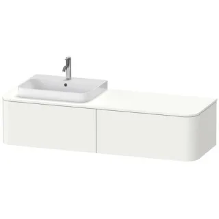 Duravit Happy D.2 Plus Konsolenwaschtischunterbau wandhängend Weiß Seidenmatt 1600x550x354 mm - HP49 HP4944L36360010
