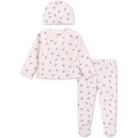HUGGIES babywear Langarmshirt & Hose HUGG FOOTED PANT SET+ATTACHMEN (Set) mit All-Over Print
