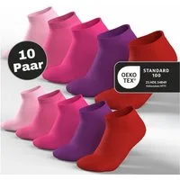 MEDOLY Sneakersocken Premium Sneaker Socken 80% Baumwolle (10 Paar) Herren & Damen mit Komfortbund & Nahtlos - ohne Gummidruck