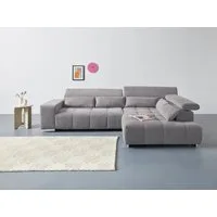COTTA Ecksofa Orion L-Form, B: 310 cm, Kopfteilverstellung & 5 Nierenkissen