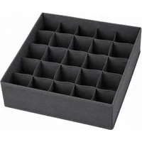 HH-Haushalt Schubladeneinsatz Schubladen Organizer 31x31x10 cm – Faltbare Aufbewahrungsbox 20 Fächer