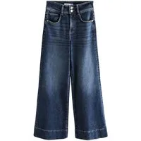 Next Stretch-Jeans Hochbund-Stretchjeans mit weitem Bein, Kurzgröße (1-tlg)
