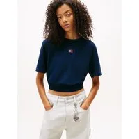 Tommy Jeans Kurzarmshirt TJW BXY BADGE TEE EXT im Boxy Fit