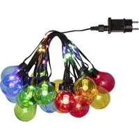STAR TRADING LED-Lichterkette Bolla, 60-flammig, Kunststoff, Länge ca. 5,3 m + 5 m Zuleitung, Trafo, outdoor