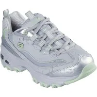 Skechers D'LITES-CHROMATIC Sneaker, Plateausneaker, Schnürschuh mit Metallic Einsätzen